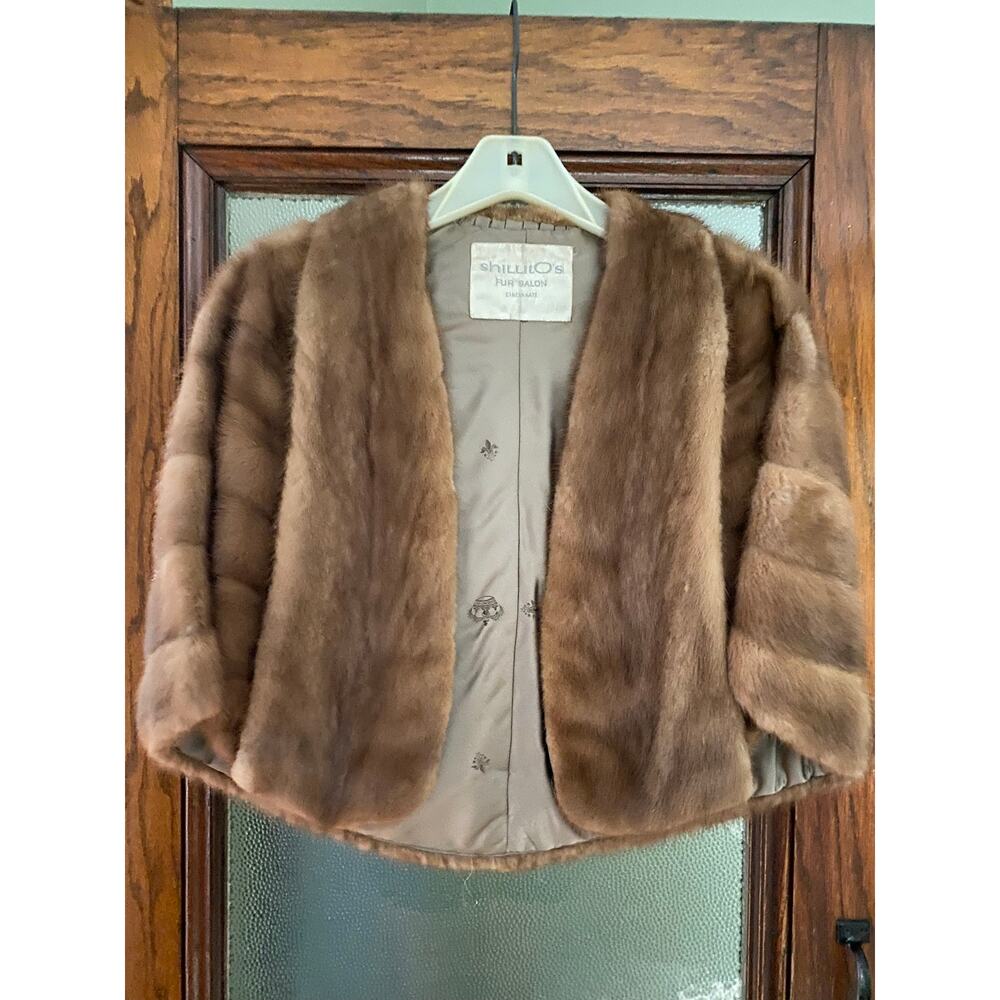 Vintage 1950-60’s | Shillito's Fur Salon | Mink Fur Stole/Jacket | Mid-Century